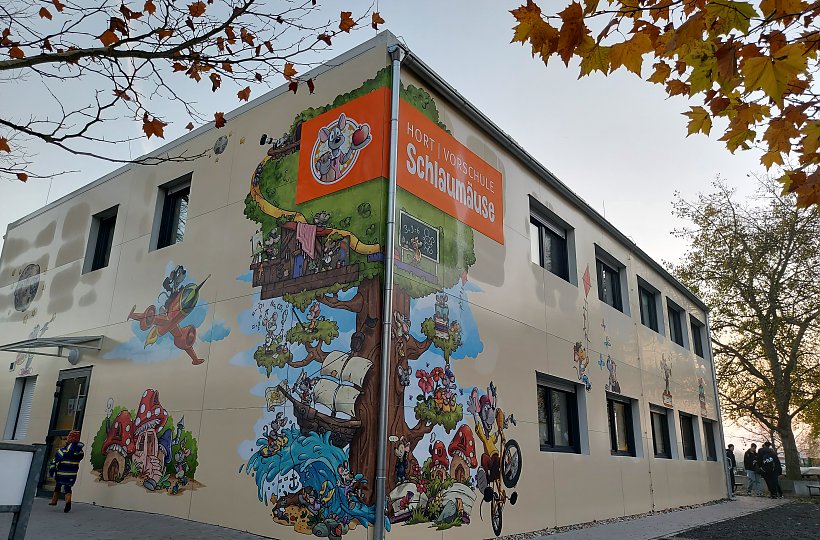 Hort/Vorschule Finsterwalder Straße Massen, Neubau in Modulbauweise 2021, ©Amt Kleine Elster