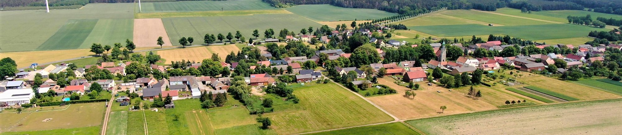 Betten im Mai 2021, Luftbild, ©Amt Kleine Elster