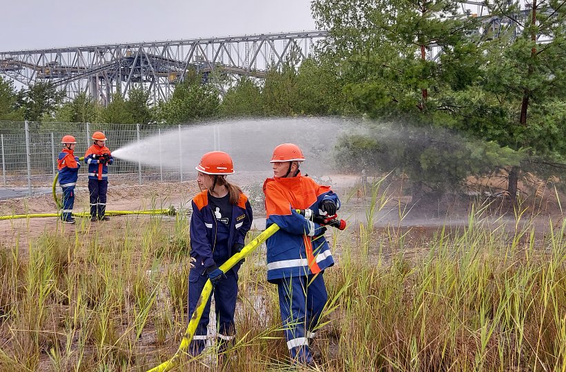 Landesjugendfeuerwehrlager an der F60 im Juli 2023, ©Amt Kleine Elster